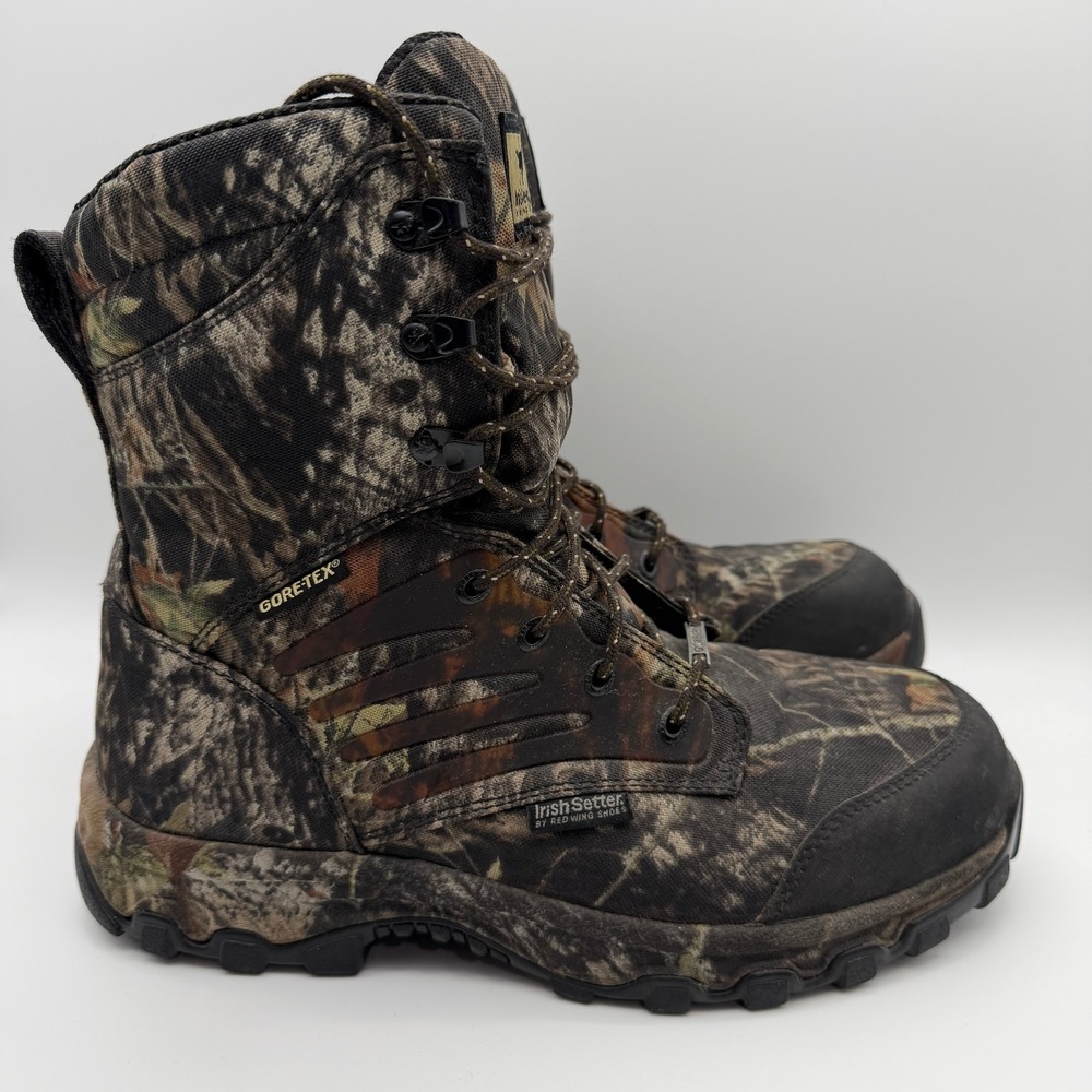 Irish Setter Red Wing Boots Mens 10.5 D  Gore Tex Camo 3859 800 gram Hunting